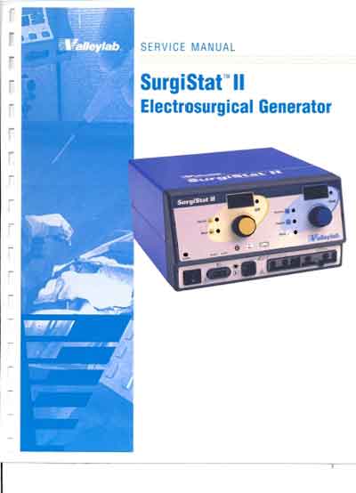 Сервисная инструкция, Service manual на Хирургия Электрохирургический генератор SurgiStat II