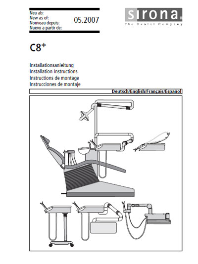 Инструкция по установке, Installation Manual на Стоматология C8+