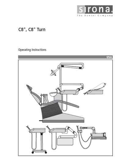 Инструкция по эксплуатации Operation (Instruction) manual на C8+, C8+ Turn [Sirona]