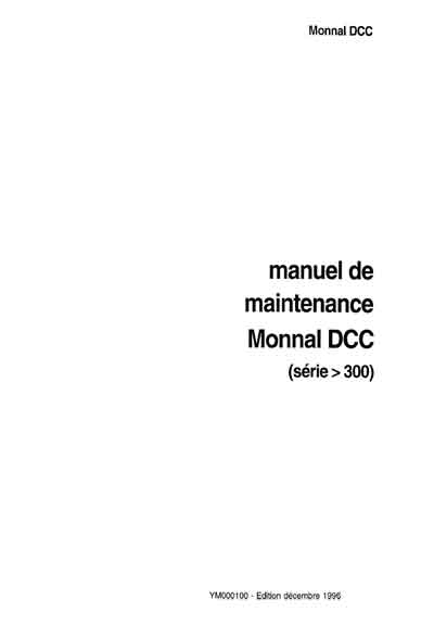 Сервисная инструкция Service manual на Monnal DCC (Series > 300) [Taema]