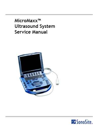 Сервисная инструкция, Service manual на Диагностика-УЗИ MicroMaxx