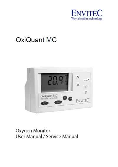 Инструкция пользователя User manual на OxiQuant MC (кислорода) [Envitec Wismar] [---]