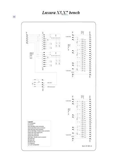 Схема электрическая Electric scheme (circuit) на Солярий Luxura X5-X7 (схема коммутаций) [Hapro]