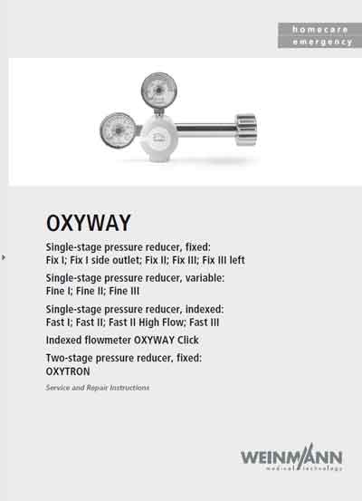 Инструкция по обслуживанию и ремонту Adjustment instructions на Преобразователь давления Oxyway [Weinmann]