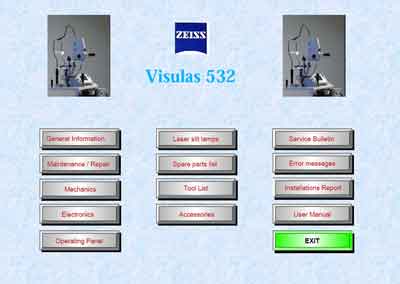 Инструкция по установке и обслуживанию Servise and Installation manual на Офтальмологический лазер Visulas 532 [Carl Zeiss]