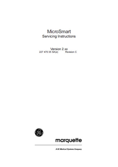 Сервисная инструкция, Service manual на Диагностика-ЭКГ MAC 500 MicroSmart Rev C