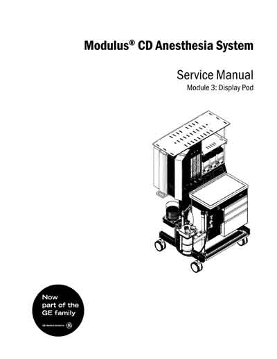 Сервисная инструкция, Service manual на ИВЛ-Анестезия Modulus CD (Module 3 Display Pod)