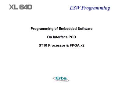 Техническая документация, Technical Documentation/Manual на Анализаторы XL 640 Programing of Embedded Software