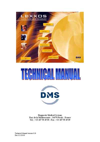 Техническое руководство Technical manual на Рентгеновский денситометр LEXXOS (DMS) [---]