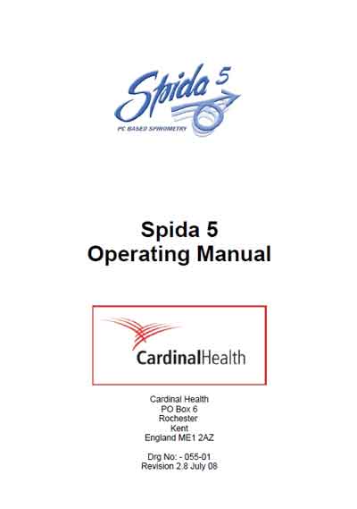 Инструкция по эксплуатации Operation (Instruction) manual на ПО для приема данных от спирометров Spida 5 [---]