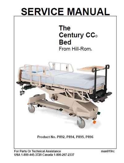 Сервисная инструкция, Service manual на Разное Кровать Century CC Bed from