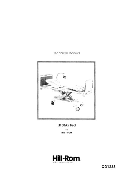 Техническая документация Technical Documentation/Manual на LI150Ax Bed [Hill-Rom]