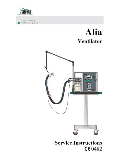 Сервисная инструкция, Service manual на ИВЛ-Анестезия Alia