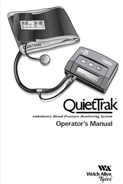 Инструкция оператора Operator manual на Измеритель артериального давления QuietTrak [Welch Allyn]