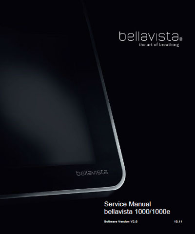 Сервисная инструкция, Service manual на ИВЛ-Анестезия Bellavista 1000/1000e (Soft V2.0 10.11)