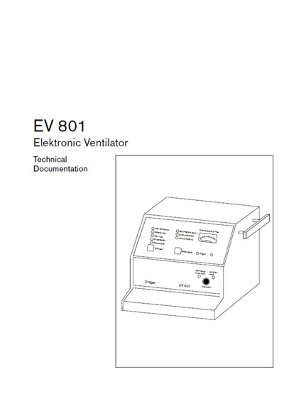 Техническая документация, Technical Documentation/Manual на ИВЛ-Анестезия EV 801