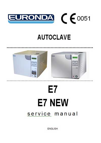 Сервисная инструкция, Service manual на Стерилизаторы E7, E7 NEW