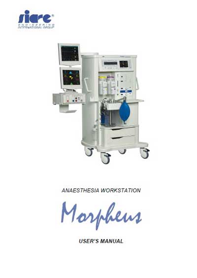 Инструкция пользователя User manual на Анестезиологическая система Morpheus [Siare]