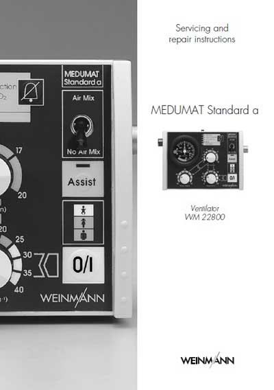 Инструкция по обслуживанию и ремонту Adjustment instructions на Medumat Standard a WM-22800 [Weinmann]