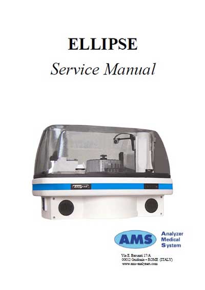 Сервисная инструкция, Service manual на Анализаторы Ellipse Rev.04