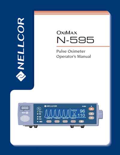 Инструкция по эксплуатации Operation (Instruction) manual на Пульсоксиметр OxiMax N-595 [Nellcor Puritan Bennett]
