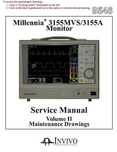 Сервисная инструкция Service manual на Millennia 3155MVS, 3155A Volume 2 [Invivo]