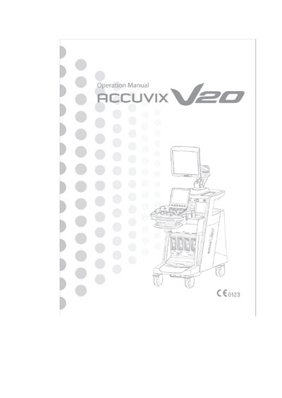 Инструкция по эксплуатации Operation (Instruction) manual на Accuvix V20 (Samsung) [Medison]