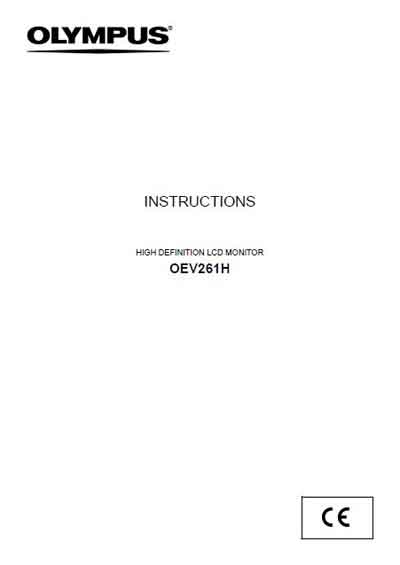 Инструкция по эксплуатации, Operation (Instruction) manual на Эндоскопия Видеосистема OEV-261H