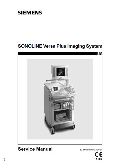 Сервисная инструкция, Service manual на Диагностика-УЗИ Sonoline Versa Plus