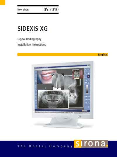 Инструкция по монтажу Installation instructions на ПО Sidexis XG (05.2010) [Sirona]