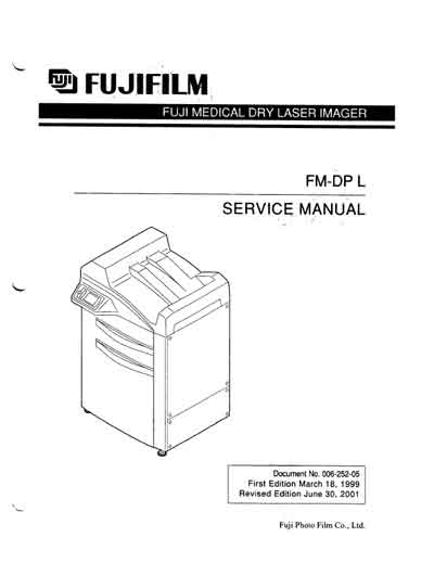 Сервисная инструкция Service manual на Проявочная машина FM-DP L [Fujifilm]