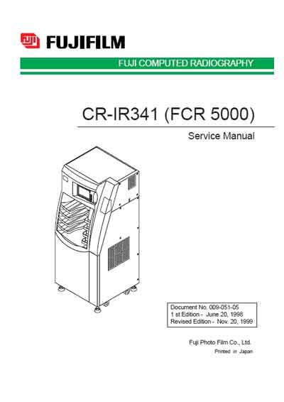 Сервисная инструкция, Service manual на Рентген Проявочная машина CR-IR341 (FCR 5000)