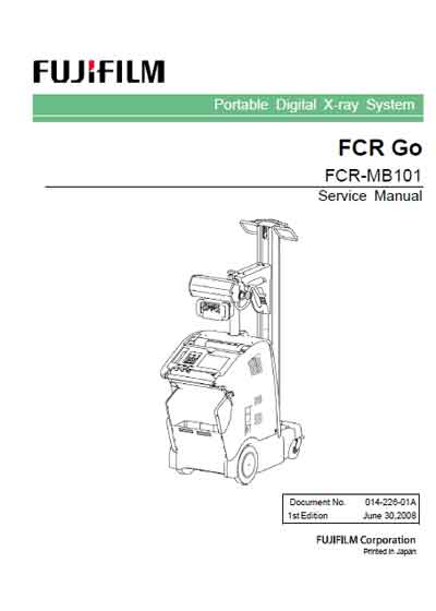Сервисная инструкция, Service manual на Рентген FCR Go (FCR-MB101)
