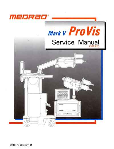 Сервисная инструкция Service manual на Инъекционная система Mark V Provis [Medrad]