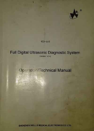 Техническое описание, инструкция по эксплуат., Technical description, instructions на Диагностика-УЗИ WED 660 (Shenzhen)