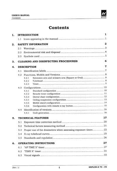 Руководство пользователя Users guide на Explor-X 70 [Villa]