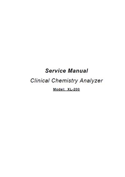 Сервисная инструкция Service manual на XL 200 v1.2 [Erba]