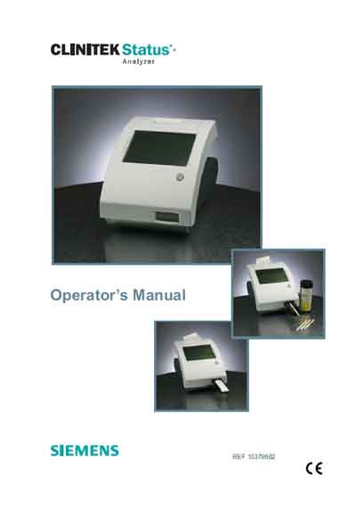 Инструкция оператора Operator manual на Анализатор мочи Clinitek Status+ [Siemens]