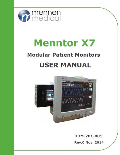 Инструкция пользователя User manual на Mentor X7 [Mennen Medical]