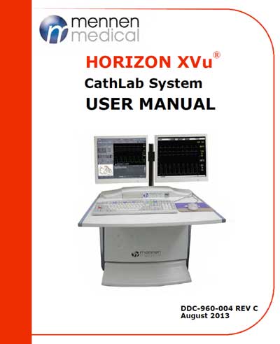 Инструкция пользователя User manual на Система Horizon XVu [Mennen Medical]