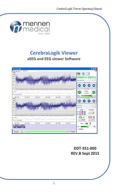 Инструкция пользователя User manual на CerebraLogik Viewer  aEEG and EEG viewer Software [Mennen Medical]