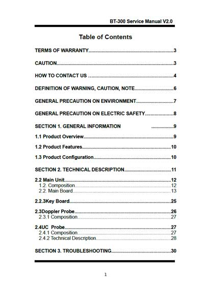 Сервисная инструкция, Service manual на Мониторы BT-300