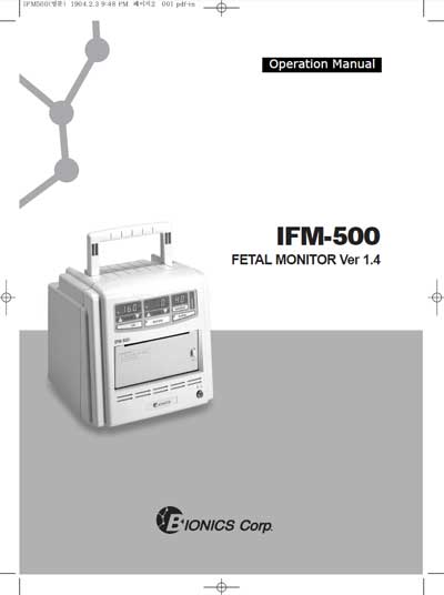 Инструкция по эксплуатации Operation (Instruction) manual на IFM-500 Ver 1.4 [Bionics (Biosys)]