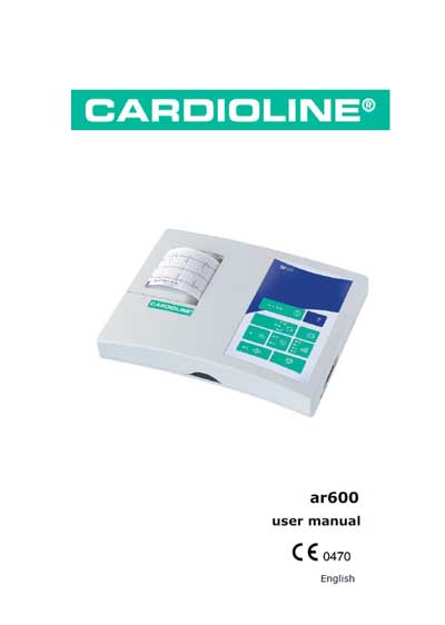 Инструкция пользователя User manual на AR 600 [Cardioline]