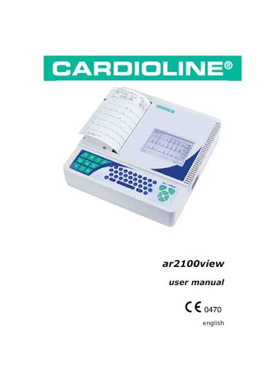 Инструкция пользователя User manual на AR 2100 View [Cardioline]