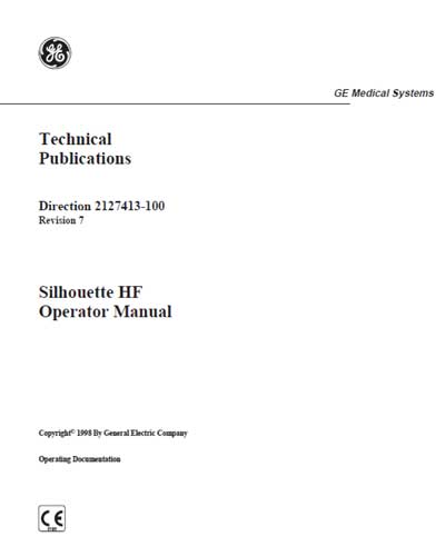Инструкция пользователя User manual на Silhouette HF (Revision 7) [General Electric]