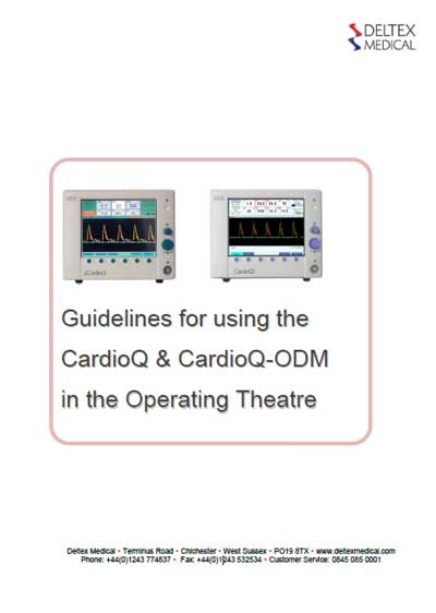 Инструкция оператора, Operator manual на Мониторы CardioQ & CardioQ-ODM (Deltex)