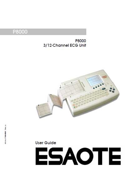 Инструкция пользователя, User manual на Диагностика-ЭКГ P8000