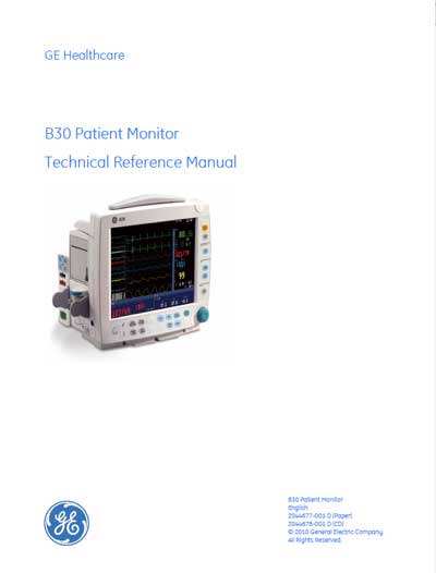 Техническая документация, Technical Documentation/Manual на Мониторы B30