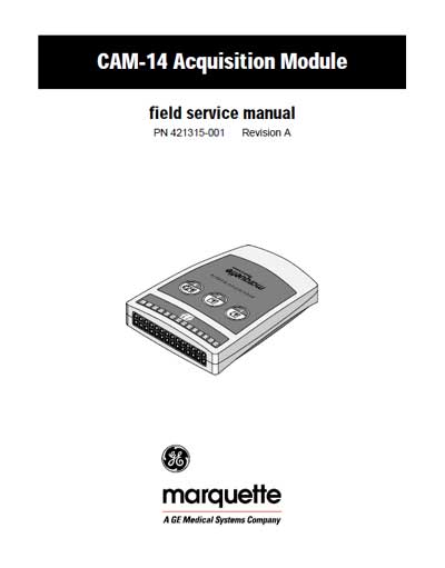 Сервисная инструкция, Service manual на Диагностика CAM 14 Aquisition Module